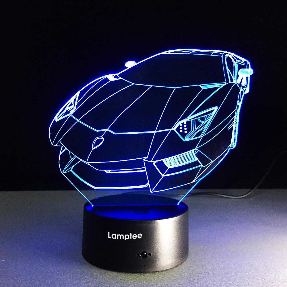 Traffic Fast Racing Car 3D Illusion Night Light Lamp 3DL269