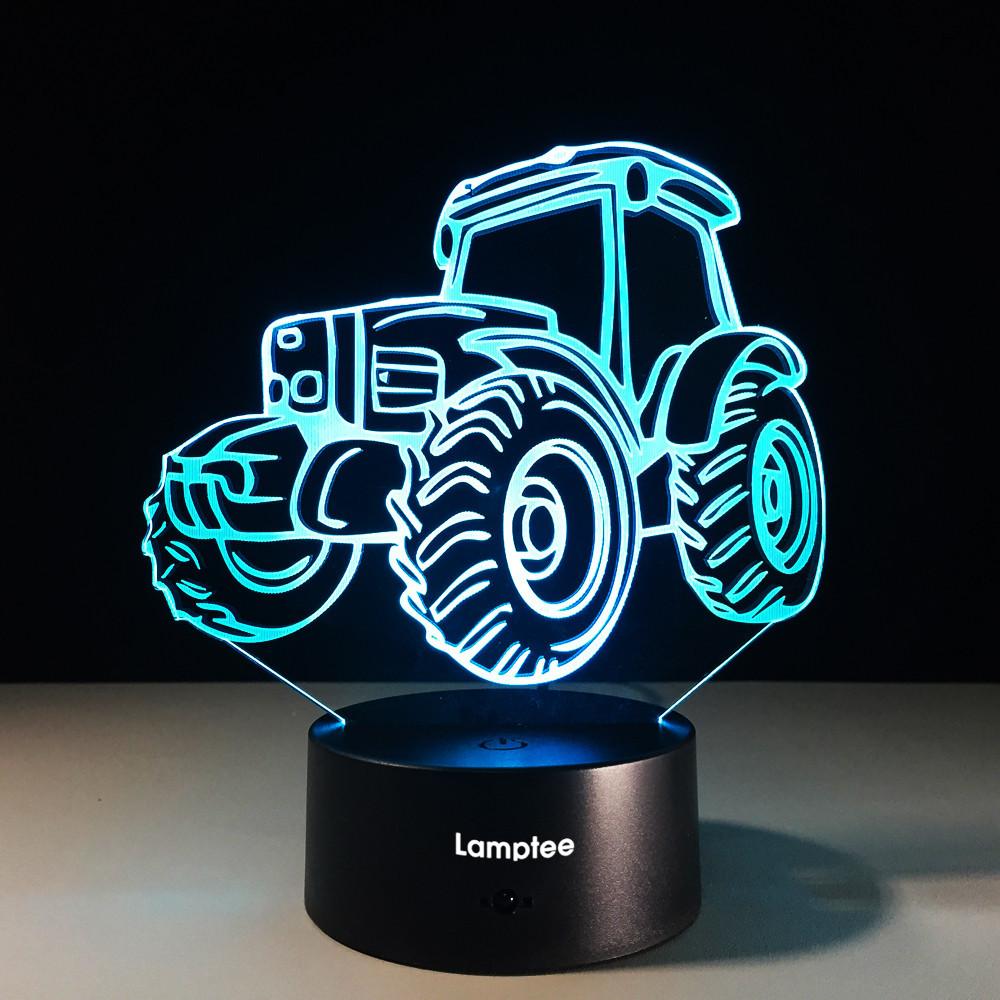 Traffic Tractors Visual 3D Illusion Lamp Night Light 3DL667slider_item_1