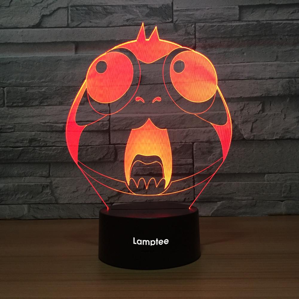 Cartoon Animal Head 3D Illusion Night Light Lamp 3DL1343